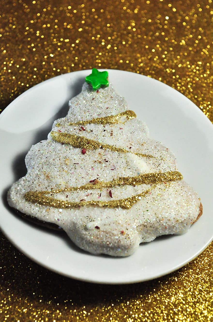 печиво, традиційний, солодкий, калорій, десерт, Різдво, їжа, Святкове печиво, Різдвяне печиво, Печиво у формі дерева, зірка