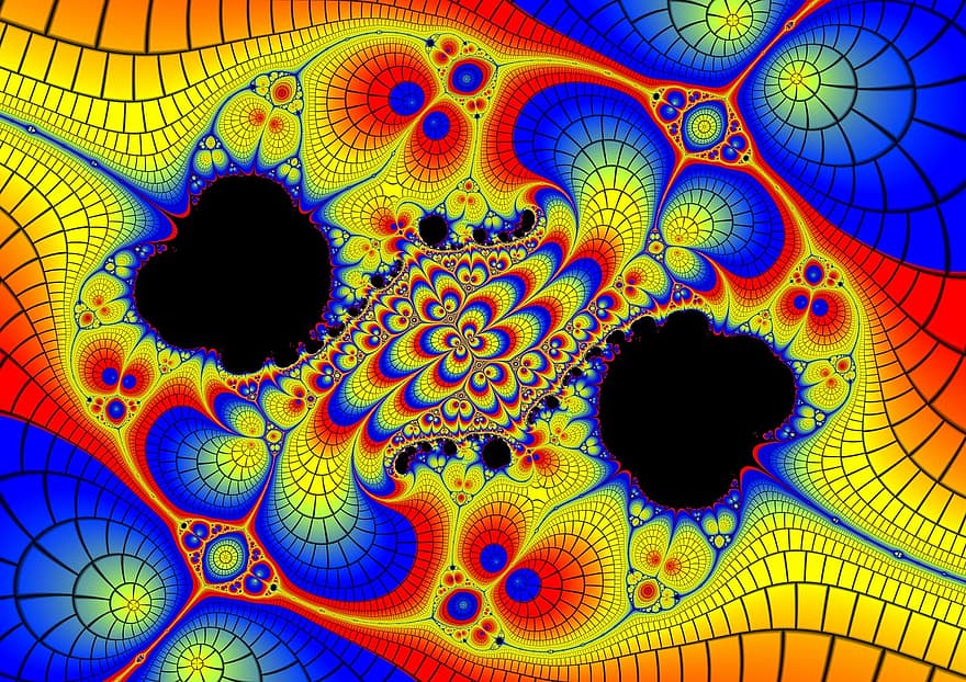 fractal, patroon, structuur, abstract, fractals, strudel, kleur