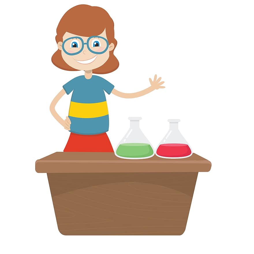 Teacher, Experiments, Science, Teach, Chemical, Illustration, Kids, Clipart, Graphics, The Classroom, Materials