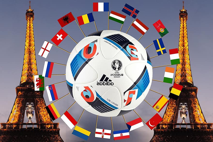 campionat europeu, uefa campionat europeu de futbol, em2016, em, futbol, 2016, França, esport, campió europeu, Alemanya, bandera