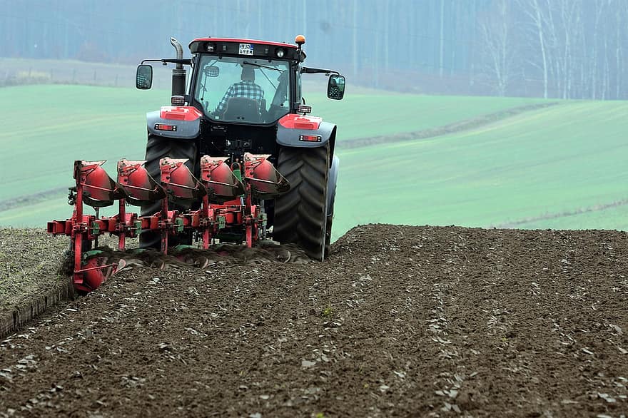 Tractor, Cultivation, Field, Plow, Tillage, Soil Ridge, Farmland, Farm, Agriculture, Countryside