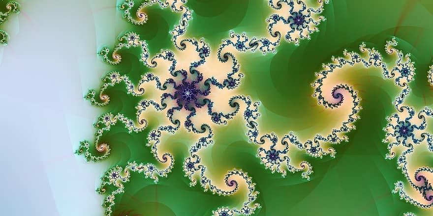 fractal, gradient, colorat, infinit, micro, textură, fantastic