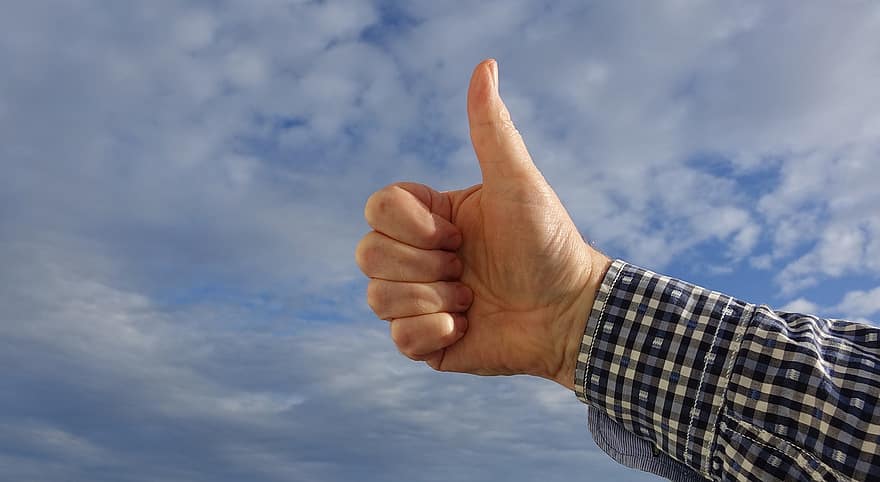 Thumbs Up, Like, Gesture, Hand Gesture, Approval, Positive, Confirmation