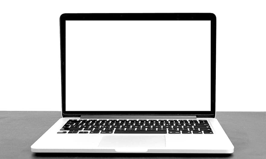 computador portátil, fundo branco, computador, o negócio, bloco de anotações, documento, caderno, escritório, Nota, Internet, mesa