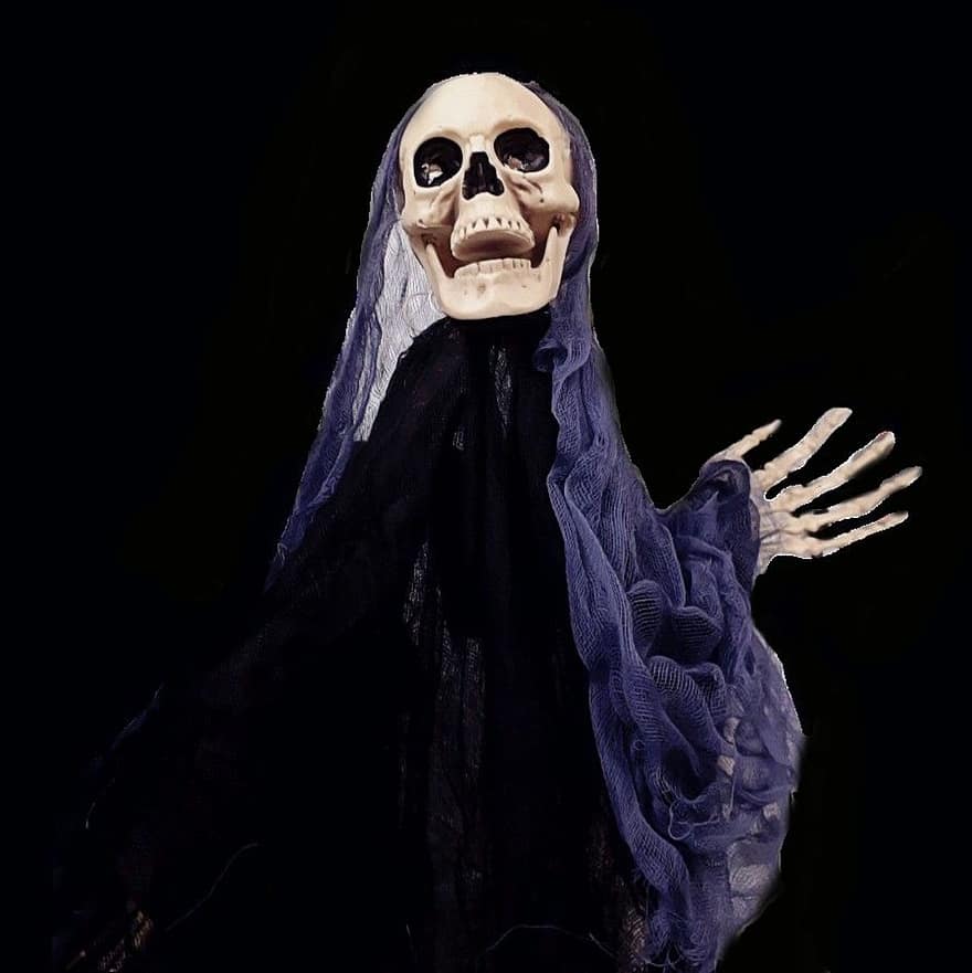 scheletro, cranio, Morte, Halloween, orrore