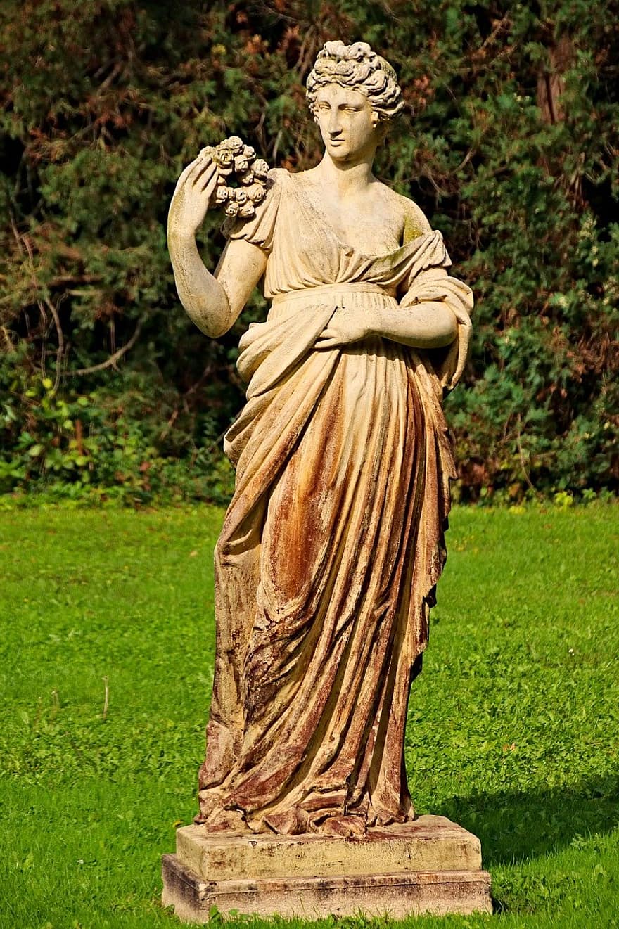 Afrodité, nő, szobor, dekoratív, görög, istennő