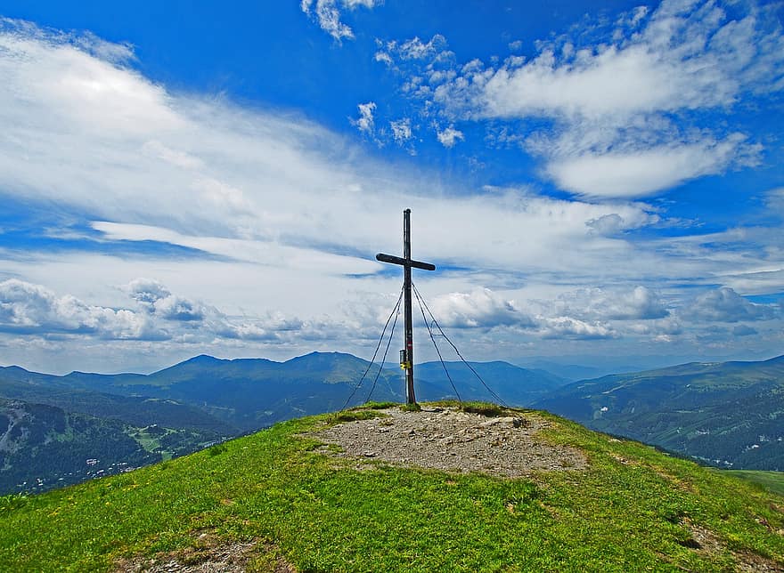 Summit Cross, Alps, Mountains, Nature, Landscape, Styria