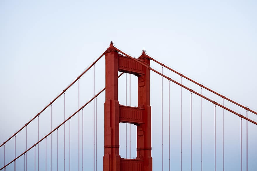 ذهبي ، بوابة ، جسر ، سان فرانسيسكو ، الولايات المتحدة الأمريكية ، هندسة معمارية ، مدينة ، بنية تحتية ، السفر ، المواصلات ، يوم
