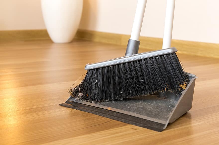 Broom, Dustpan, Dirt, Dust, Cleaning, Housekeeping, Dirty, Besom, House Chores, Household Chores, Indoors