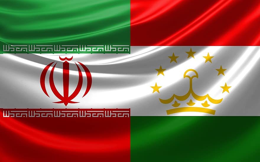 flagga, iran, tadzjikistan, afghanistan, indien, Khujand, Ossetian-Alania