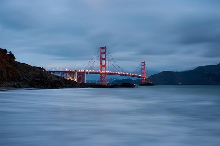 Мост Голдън Гейт, Сан Франциско, Съединени щати, мост, Калифорния