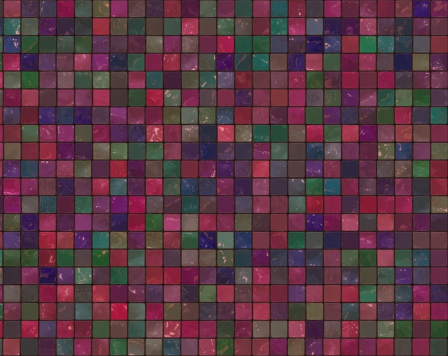 mønster, struktur, bakgrunn, fargerik, farge, torg, flis, lilla, rosa, grønn, rektangel