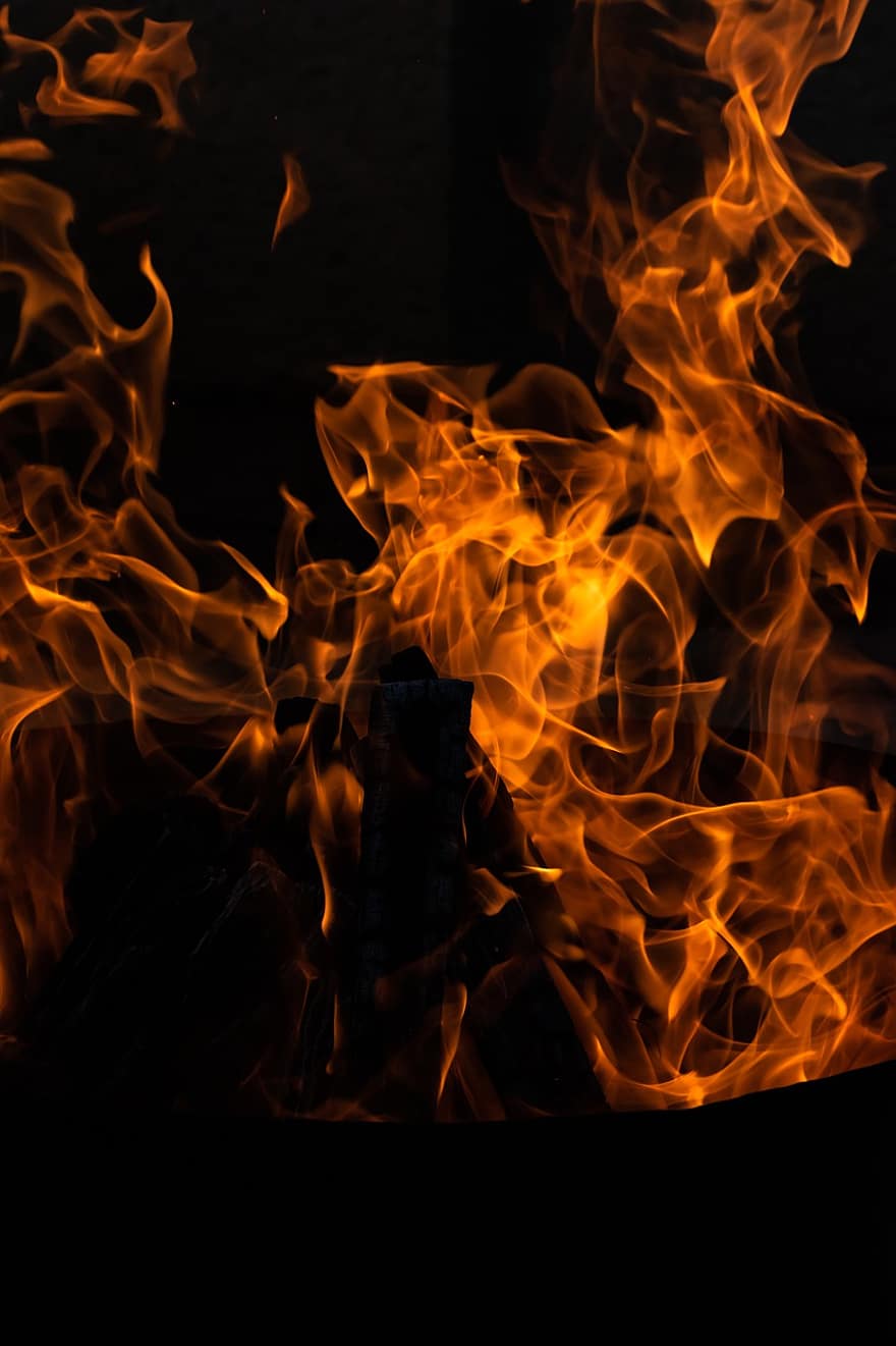 fogo, ardente, fundo, fogueira, abstrato, pano de fundo, chama, resplandecente, brilhante, queimar, fechar-se