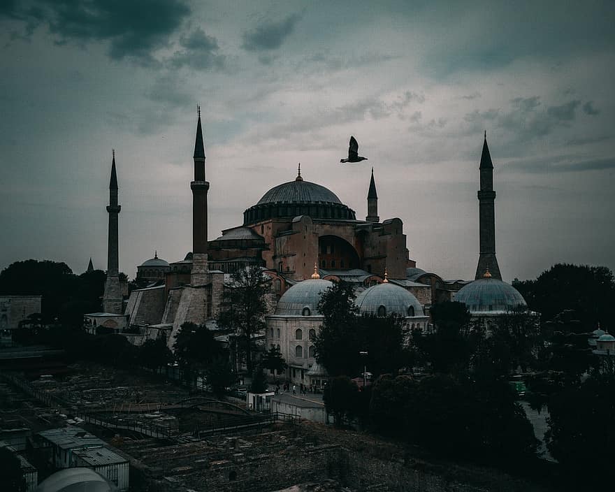 kościół, architektura, turystyka, podróżować, minaret, religia, znane miejsce, kultury, duchowość, kultura turecka, na zewnątrz budynku