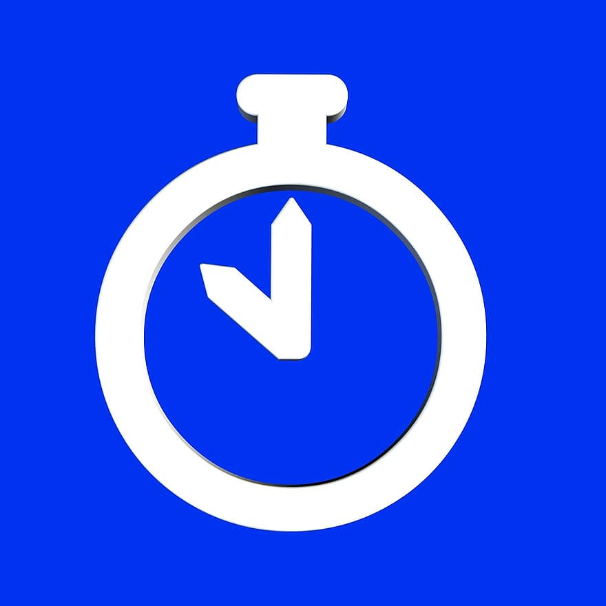 hora, reloj, cronógrafo, medida, tomar tiempo, cronometrador, símbolo, icono, formar, azulejo, característica