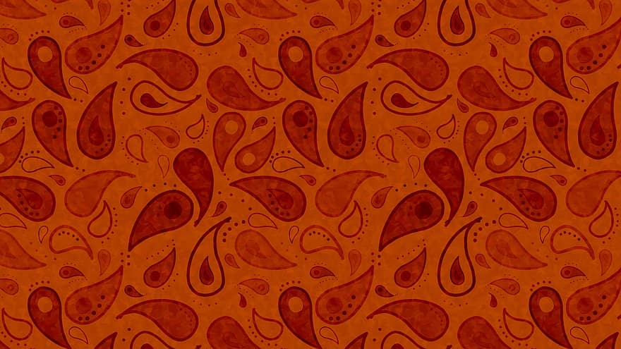 Paisley Pattern, Orange Background, Paisley Background, Background, Paisley Wallpaper, Wallpaper, Scrapbooking