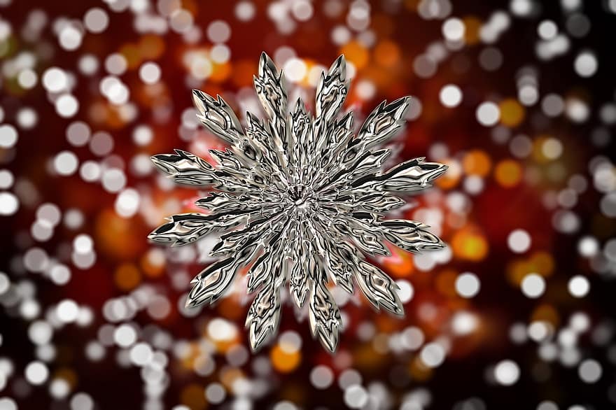 Ice Crystal, Snowflake, Bokeh, Ice, Form, Christmas, Frost, Cold, Crystal, Crystal Formation, Snow