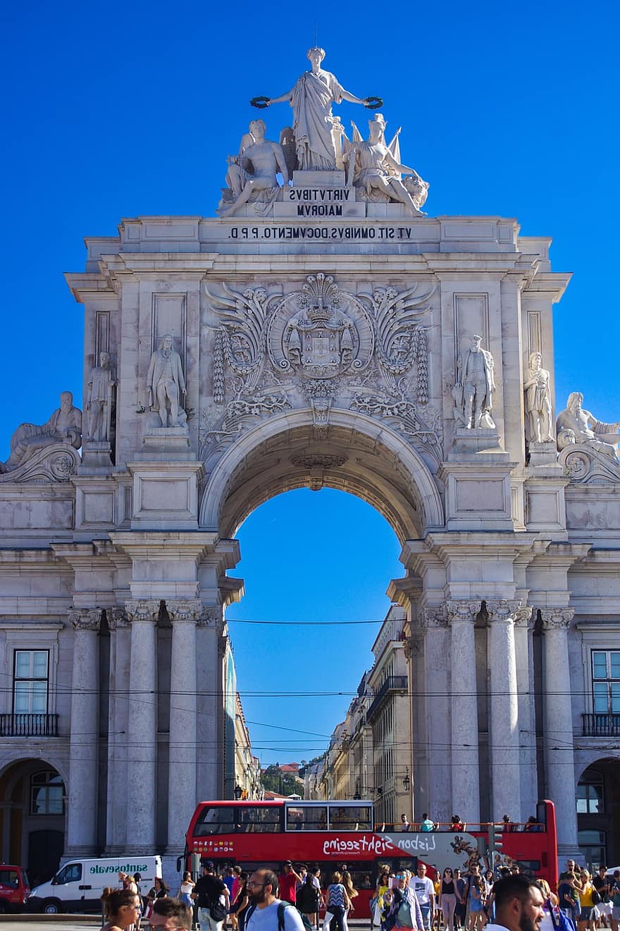 Portugalsko, cestovat, budova, cestovní ruch, Evropa, Lisabon, městský, město, památník, slavné místo, architektura