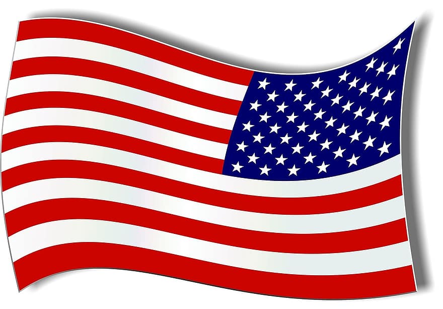 Flagge, Flaggen der Welt, Königreich, Emblem, Land, Reise, Amerika, Vereinigte Staaten von Amerika, amerikanische Flagge