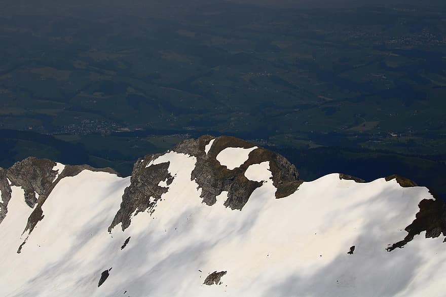 vuori, kokous, lumi, alppi-, Sveitsi, huippu, talvinen, talvi-, maisema, vuoristomaisema, luonto