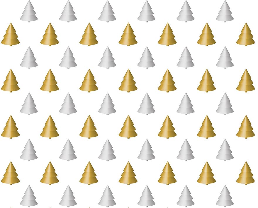 Tannenbaum, Gold, Silber-, Hintergrund, Vorlage, Weihnachten, Dekoration, dekorativ, festlich, Dezember