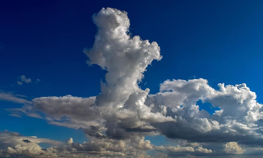 เมฆ, คิวมูลัส, ท้องฟ้า, บรรยากาศ, มีเมฆมาก, Cloudscape, ธรรมชาติ, เมฆสีคราม