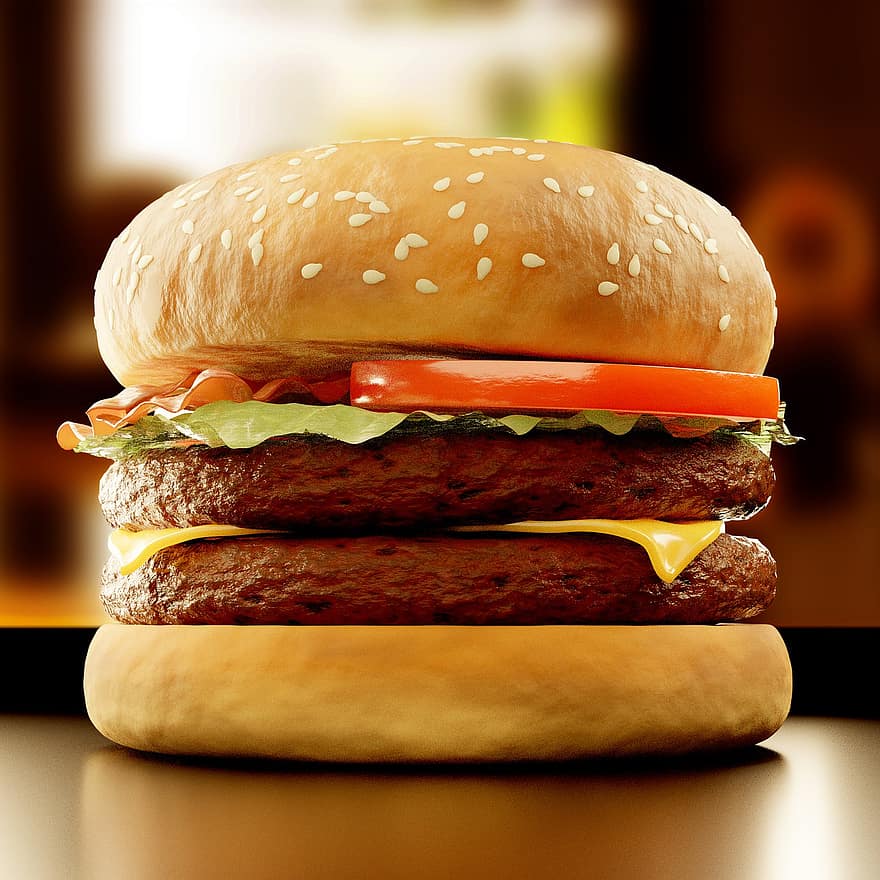 Hamburger, belegd broodje, hamburger, voedsel, cheeseburger, vlees, tussendoortje, heerlijk, lekker, Fast food, hamburgerbroodjes