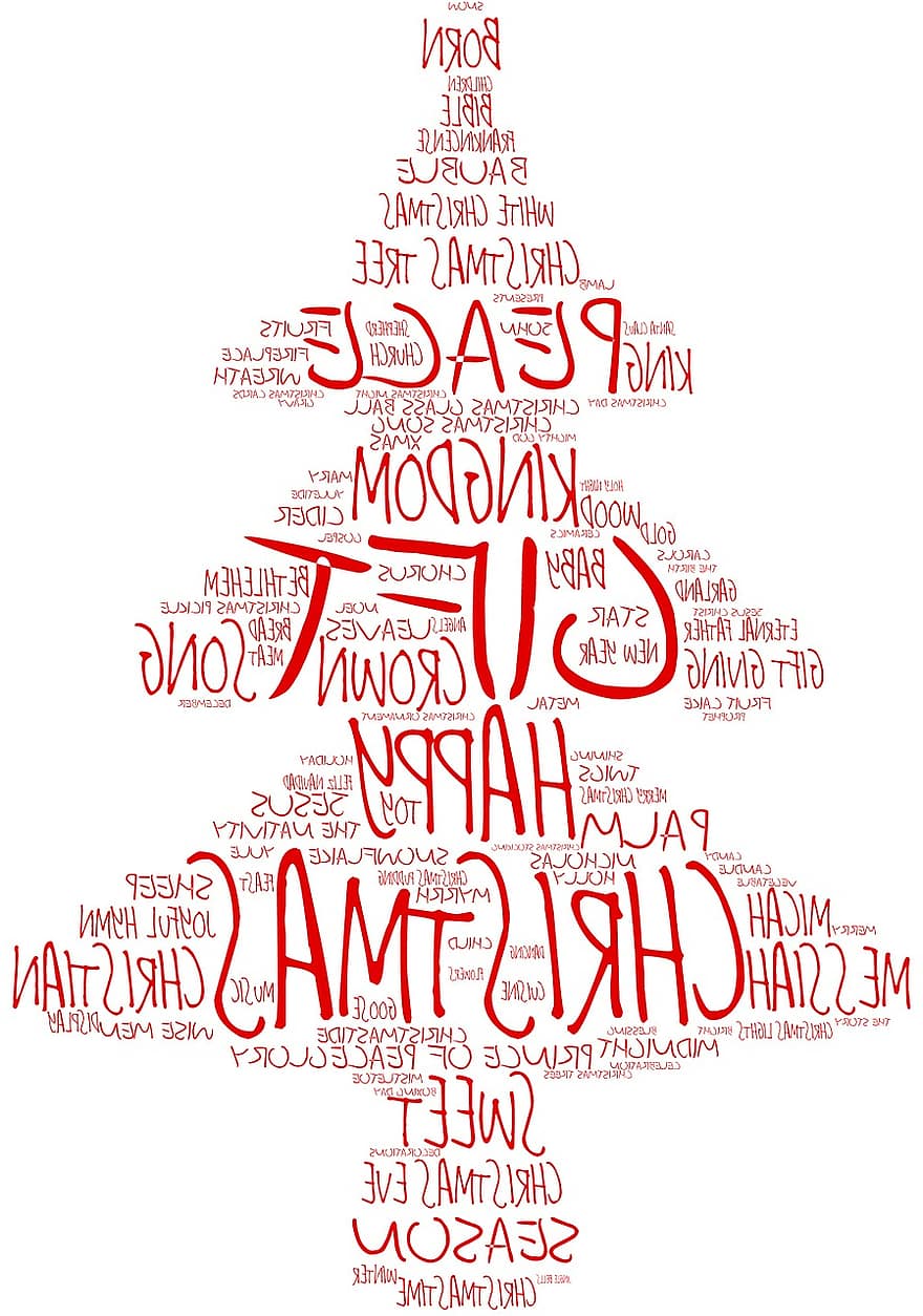 Navidad, regalo, feliz, rojo, madera, Palabra clave S