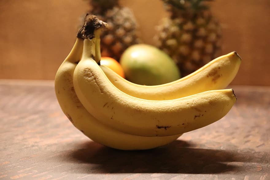 фрукти, банан, тропічний, органічні, здоровий, калію, вітамін