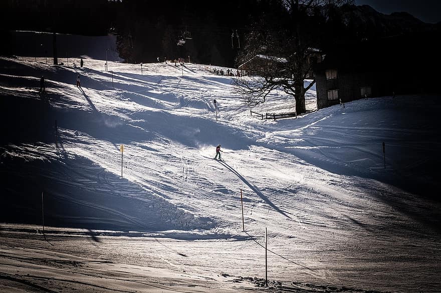 σκι, πίστα σκι, πίστα, χιόνι, χειμώνας, αναχώρηση, άθλημα, βουνό, χιονοδρόμια, ακραία αθλήματα, ψυχαγωγική επιδίωξη