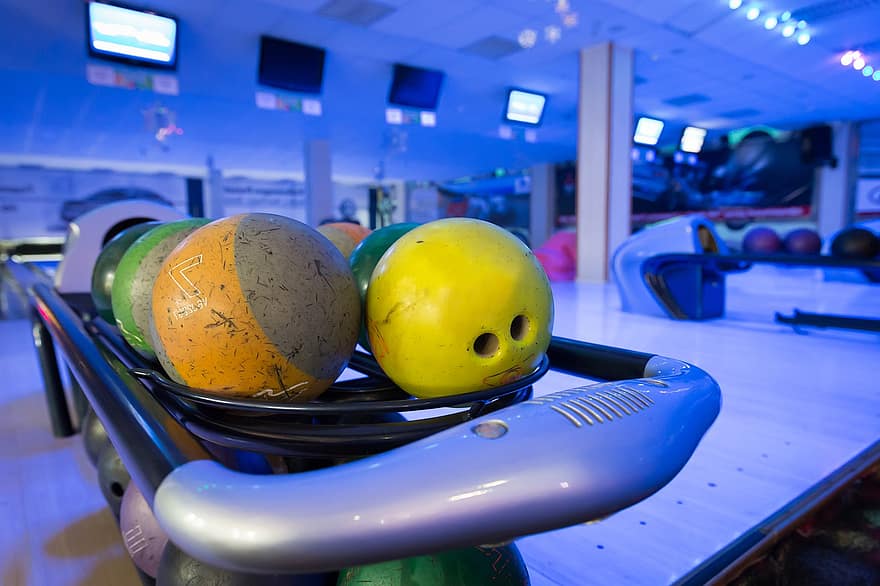 bowling, Bowling pisti, yeniden yaratma, bowling topları
