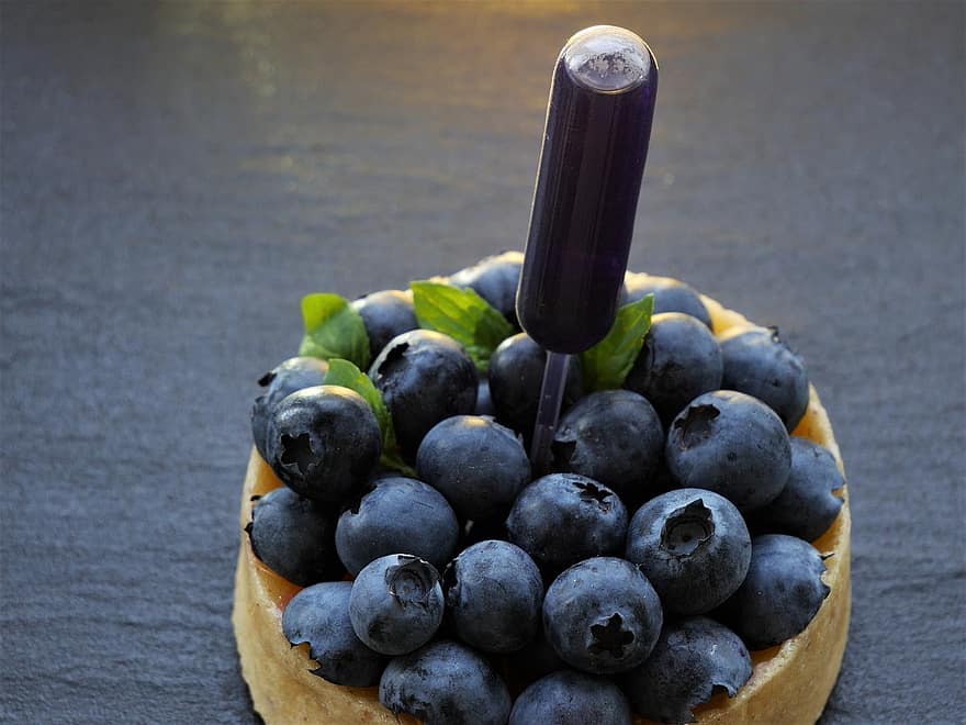 blåbær, kage, mad, dessert, frugter, frisk, sund og rask, sød