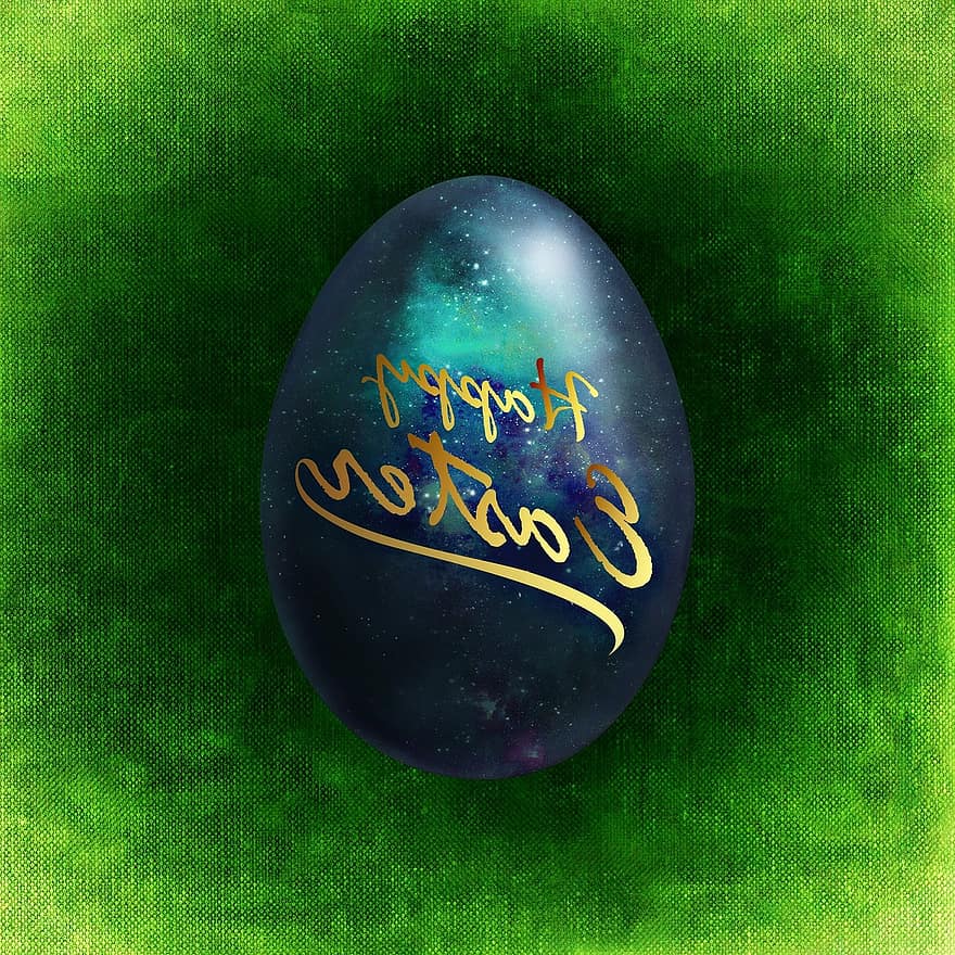 pääsiäinen, onnittelukortti, hyvää pääsiäistä, muna, värikäs