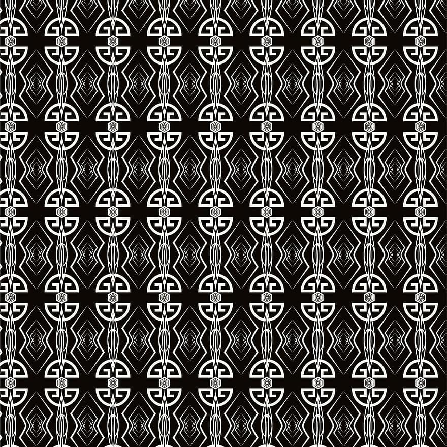 цифровая бумага, Узор в стиле ар-деко, нуво, черное и белое, золото, шаблон, декоративный, линейный, линии, орнаментальный, 1920-е годы