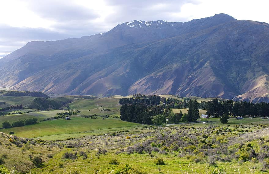 Mountains, Valley, Nature, Alps, Mountain Pastures, Landscape, New Zealand, Queenstown, Scenic, Panorama, Nature Trip