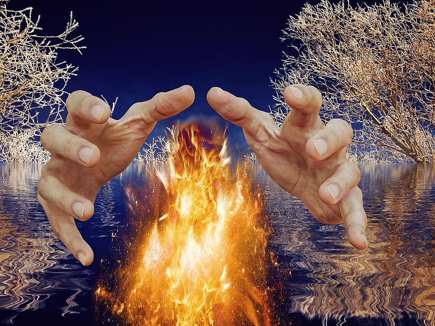 dingin, panas, api, musim dingin, tangan, hangat, perapian, ze, energi, heiss, Kehilangan Energi