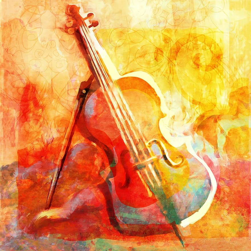 violoncelle, la musique, des cordes, classique, du son, instrument de musique, instrument, acoustique, violon, musique classique, jouer
