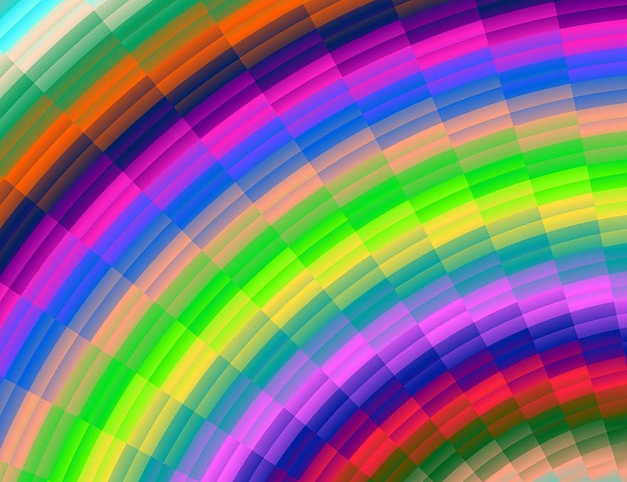 Grafisk regnbue, fargerik, kunst design