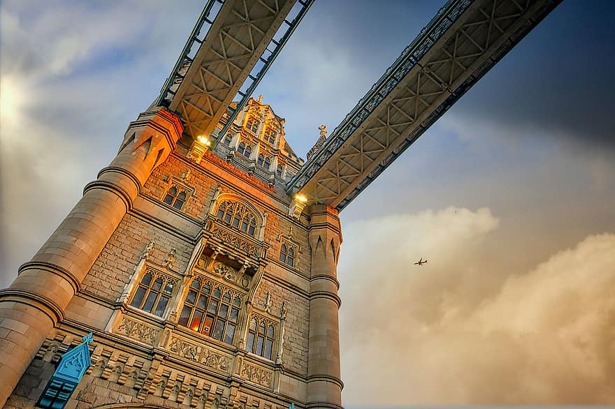most, architektura, punkt orientacyjny, historyczny, atrakcja turystyczna, Miasto, wieża, wieża most, Tamiza, Londyn, anglia