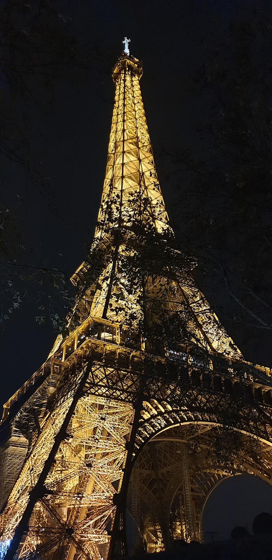 tour Eiffel, Voyage, Paris, ville, architecture, France, tourisme, endroit célèbre, nuit, crépuscule, Destinations de voyage