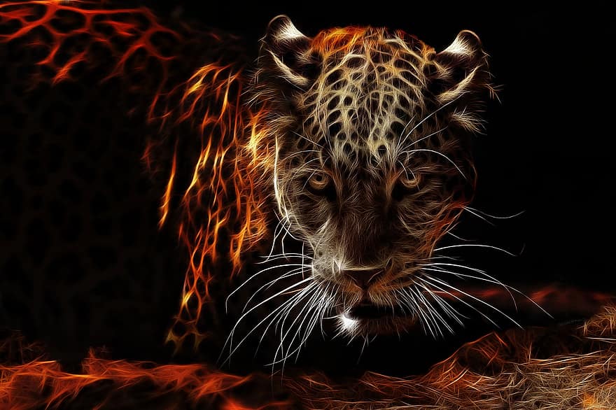 jaguar, fractalius, fogosa