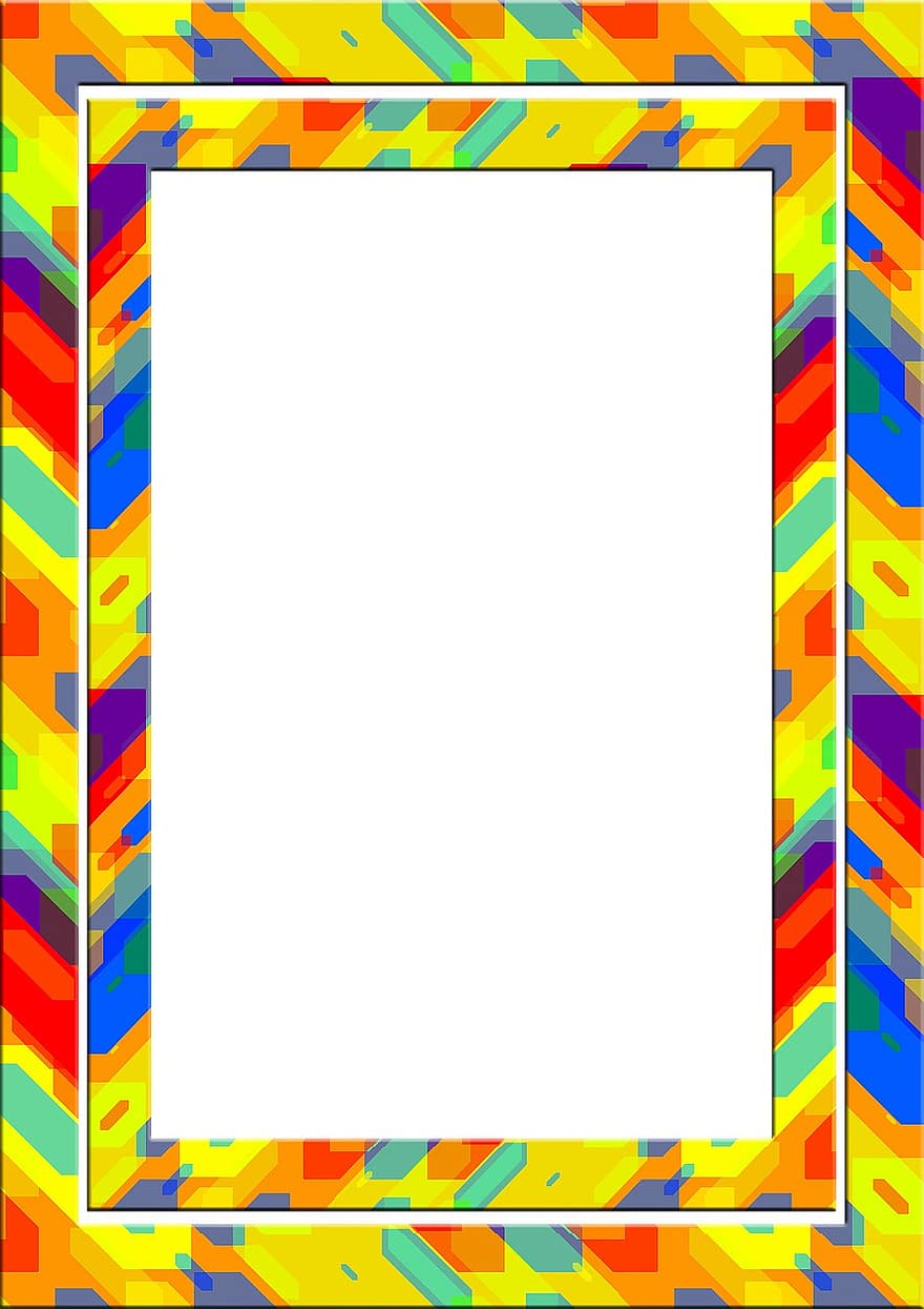 Frame, Picture Frame, Outline, Colorful