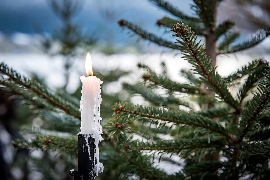 Різдво, свічка, поява, при свічках, Різдвяна пора, Різдвяна свічка, віск, Свічка плавлення, палаюча свічка, гніт, полум'я