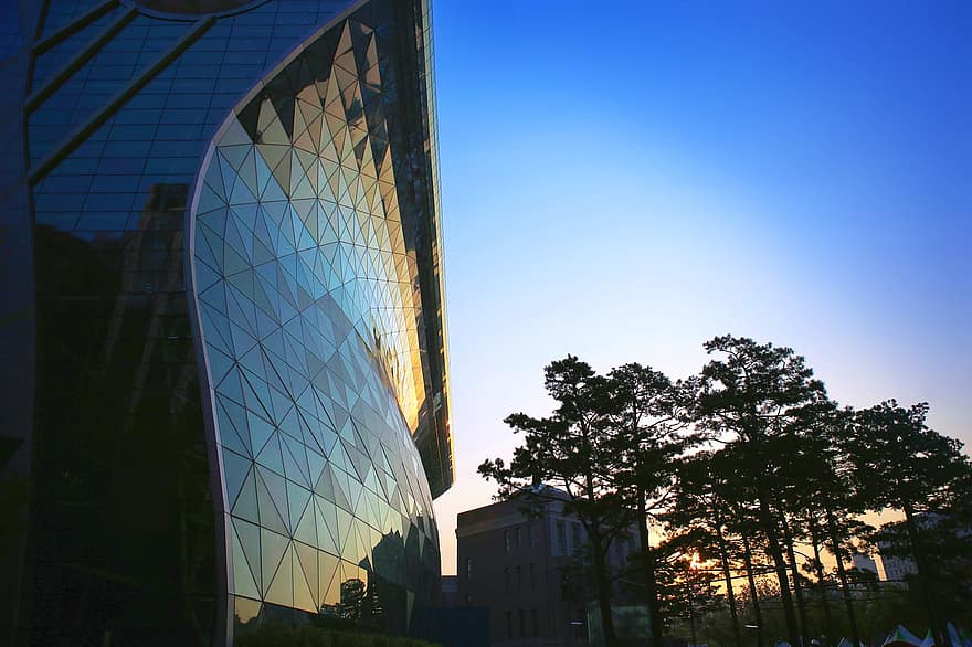 mairie de séoul, Séoul, bâtiment, Nouvel hôtel de ville de Séoul, façade, architecture, Urbain, ville, Corée
