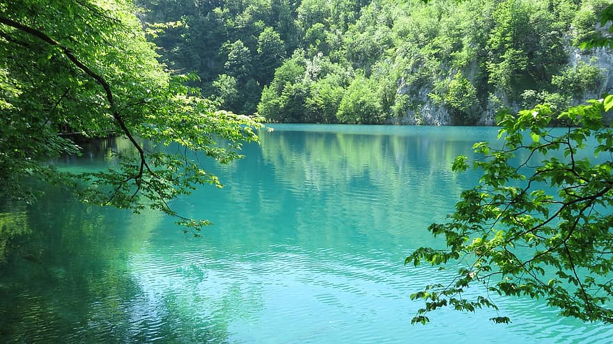 Kroatië, plitvice, meer, natuur, jezero, lak, water