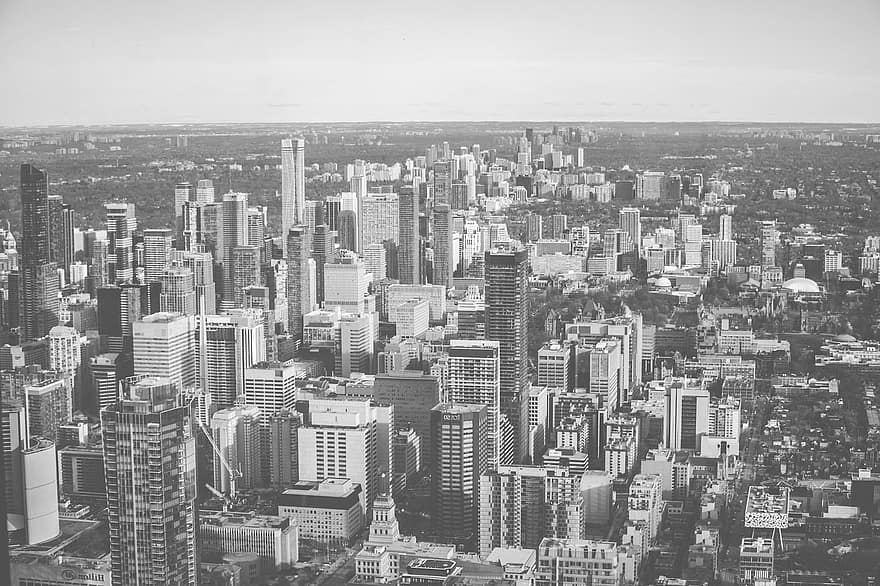 Ngày Canada, Toronto, ngành kiến ​​trúc, các tòa nhà, thành thị, trung tâm thành phố, đường chân trời, Nước, phong cảnh, người Canada, cảnh quan thành phố
