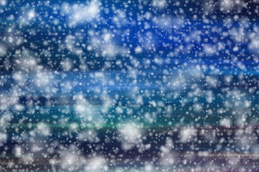 étoiles, flocon de neige, neige, du froid, Noël, hiver, modèle, abstrait, arrière-plans, bleu, défocalisé
