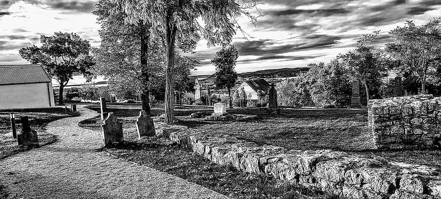 Cemetery, Graveyard, Burial Ground, Landscape, old, old ruin, history, architecture, famous place, cultures, archaeology