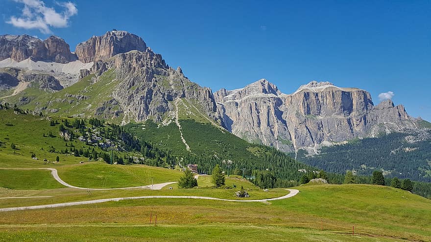 ภูเขา, ทาง, เดินป่า, Dolomites, Trentino, ธรรมชาติ