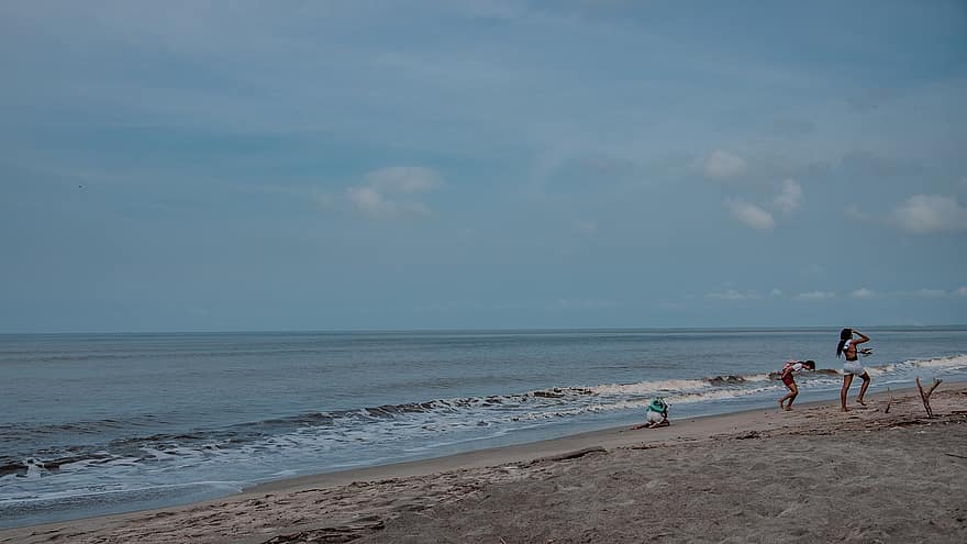 platja, colombia, mar, paisatge, Costa, vora del mar
